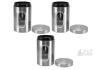 Topyond 3-Piece Stainless Steel Kitchen Canister Set with Transparent Windows and Airtight Lids - 2