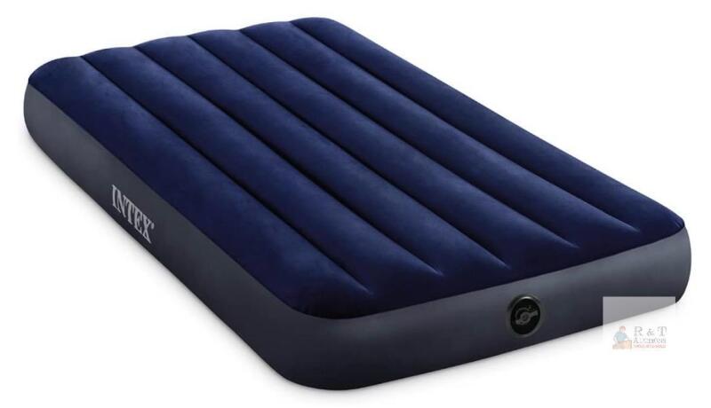 Intex Dura-Beam Standard Classic Downy Twin Air Mattress, 75"x39"x10", 300 lb Capacity