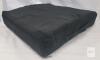Foam Wheelchair Seat Cushion, Black Stretch Cover, Zippered Non-Slip Base, New - 20"&times;20"&times;4 &frac14;