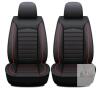 Premium Nappa Leather Front Seat Covers for Ford Explorer 1991&ndash;2026, Black with Red Accents