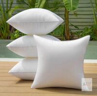 QSWRD 22x22 Waterproof Outdoor Pillow Inserts, Pack of 4, Hypoallergenic, Washable, White