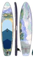 Susiebay 10'6" Inflatable Stand-Up Paddle Board SUP Kit, Impressionist Design, Pump & Paddle Untested - Stock photo used. Includes Board , Paddle & Pump 48 hour return if found with any inflating issues