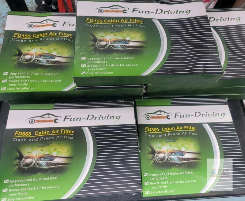 12 Fun-Driving Cabin Air Filters FD155, FD809, FD668 for Various Vehicle Models