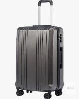 Coolife 28" Expandable Spinner Luggage, Silver Grey, Hard Shell, 78-94L, 4-Wheel, TSA Lock