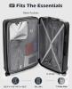 Coolife 28" Expandable Spinner Luggage, Silver Grey, Hard Shell, 78-94L, 4-Wheel, TSA Lock - 2