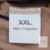 NEW XXL Beige Polyester Short Sleeve Blouse with Cowl Neck, Relaxed Fit - 3