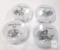 Dental Matrix Bands M4 Premolar 4.5mm Stainless Steel, 50 pcs per Pack, 4 Packs Sealed
