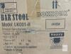 Retail $279 BokkoliK UK001-B Adjustable Black Bar Stools , Wood Seat, 23.4-33" Height, Steel Frame, Backrest - 3