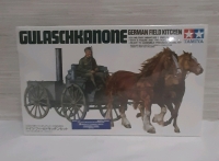 Vintage (1978) Sealed Military Miniatures 1:35 German Field Kitchen with Figure and 2 Horses.