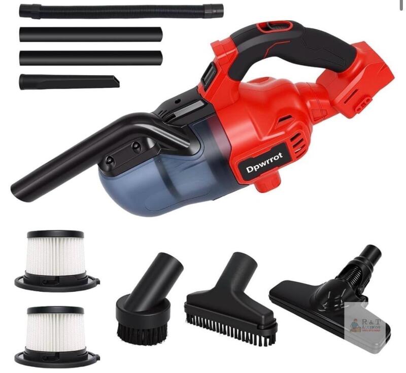 Dpwrrrot Handheld Cordless Vacuum Cleaner, 400W, 9400 Pa Suction, Milwaukee M18 18V Compatible $69.00 retail. Battery not included. Not in original box.
