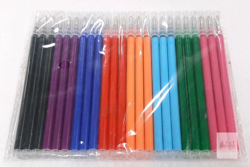 Erasable Gel Pen Refills 24-Color Set 0.7mm Tip, Multi-Pack, Jneiazt Brand