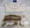 Metallixlity Barrel Nut and Flat Head Screw Kit, 24 pcs M6x120mm Steel w/ Hex Wrench