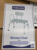Homland BC4 Transfer Bench Shower Chair, 400 lbs Capacity, Adjustable Height, Reversible Backrest new - 4