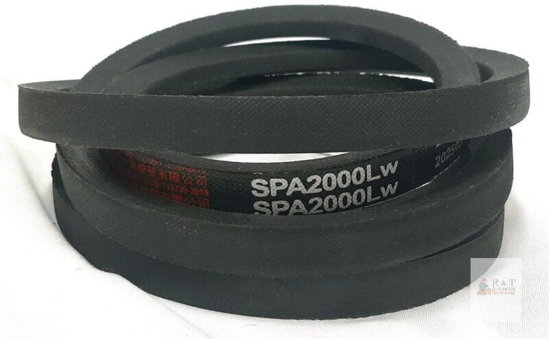 SPA2000LW V-Belt, Drive Belt, 2000mm (78.74 in) Length, 13mm Width, Pack of 2,