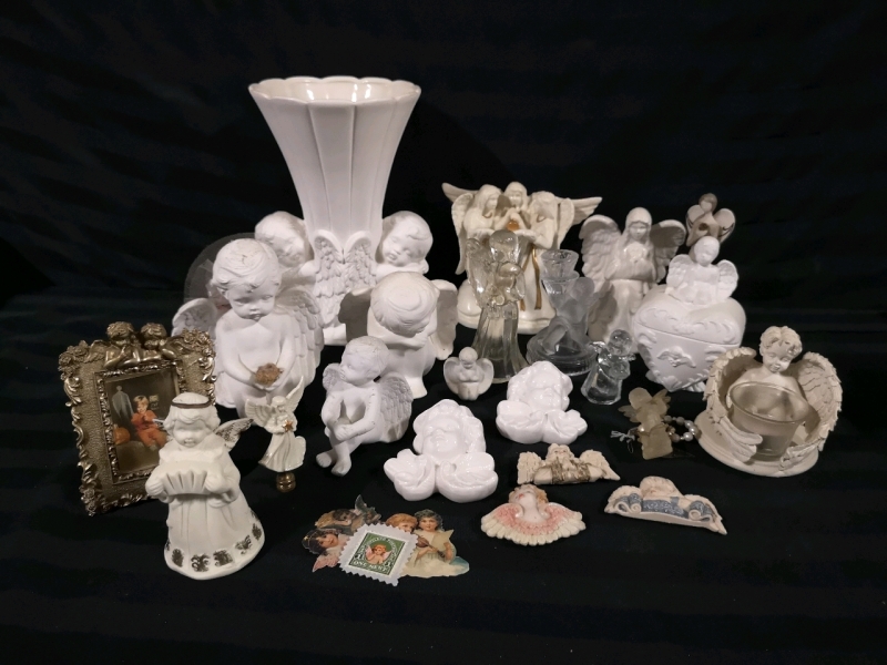 Angels Galore - Candle Holders, Magnets, Vase ++