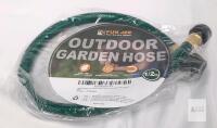 Fun Jee 2-ft PVC Outdoor Garden Hose, 1/2" Diameter, Brass Fittings, Green