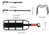 PussHog Rear Bike Rack, Aluminum Alloy, Quick-Release, Adjustable, Fits 26"-29" Bikes, Black - 2