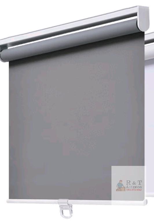 AOSKY Cordless Blackout Roller Shade, 30" x 72", Grey, Full Blackout, Cordless Safety, New