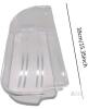 Clear Replacement Refrigerator Door Shelf Bin, 15.35 in (39 cm), Universal Fit, Plastic - 2