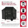 53" Grill Cover for Weber Spirit 300/Spirit II 300, Heavy Duty Polyester, Weatherproof, Black - 2