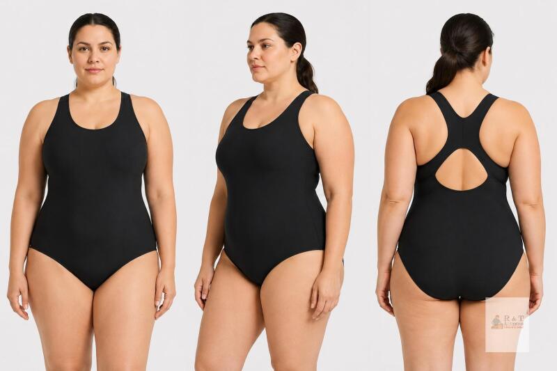 New Size 2XL Baleaf Women's Athletic Racerback One-Piece Swimsuit