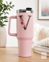 NEW Monogrammed 40oz Tumbler with Handle