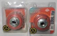 JAZ 2 3/4" Twist Knot Cup with Guard Multi-Thread for Angle Grinders - New