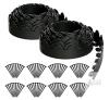 Dimex EasyFlex No-Dig Landscape Edging Kit, 66 ft Length, 1.5 in Height, Black, Includes 80 Stakes