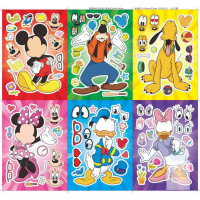 NEW 24-Sheet Disney Mickey & Friends Make-a-Face Sticker Activity Set &ndash; Goofy, Mickey, Minnie & More