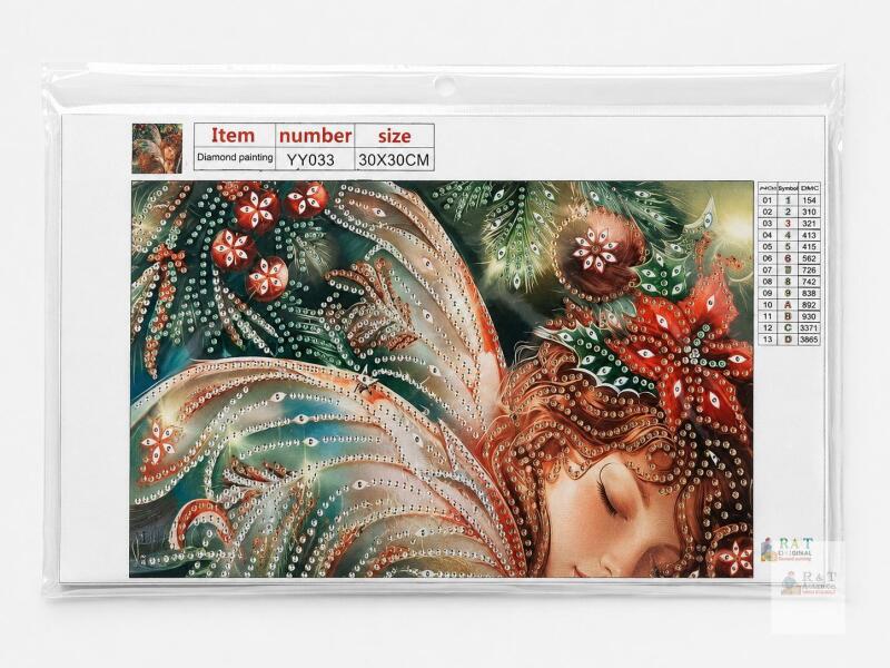 Diamond Painting Kit YX033 &ndash; 12"x12" Sleeping Fairy Design