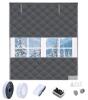 VAIMOR Thermal Insulated Window Curtain, 75x79 in., Dark Gray, Roll-up Design