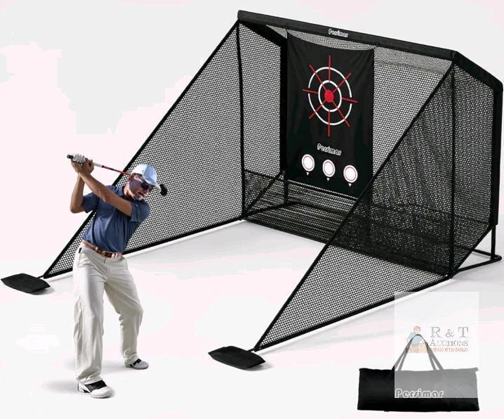 Persimar GN-10/7 Golf Practice Hitting Net, 10x7 ft, Heavy Steel Frame, Includes Carry Bag