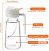 YARRAMATE Oil Sprayer & Dispenser, 16 oz Borosilicate Glass, Food Grade, Spray & Pour, Anti-Clog, Boxed - 2
