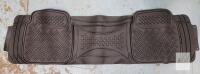 Universal Trim-to-Fit Rear All-Weather Rubber Floor Mat, Black, 58"x17", Fits Trucks/SUVs/Cars