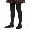 NEW Girls&rsquo; Black Ribbed Thermal Tights, Size 9&ndash;10 Years