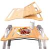 Bamboo Walker Tray Table with Cup Holder, Foldable Design, 21.3" x 15"