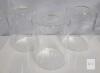 NEW Glass Lamp Chimneys, Clear Cylindrical Shades, 5 Inch Diameter, New - 3pcs , 5.5" tall & 3 ⅞" diameter