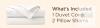 Bedsure GentleSoft&trade; Microfiber Duvet Cover Set, King Size, White, Includes 1 Duvet Cover and 2 Pillow Shams - 3