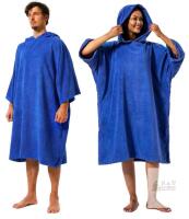 Winthome Hooded Surf Poncho Changing Robe, Medium, Blue, Quick-Dry Microfiber