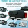 ORYX Pickup Tailgate Pad, Black, Fits Mid-Size Trucks, Waterproof PVC, 5-Bike Capacity, Secure Straps - 3