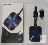 KUKIHO 2-in-1 Wireless CarPlay & Android Auto Adapter, Bluetooth 5.3, USB-A/USB-C, Dual-Band Wi-Fi