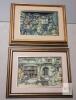 Framed 3D Shadow Box Prints of Victorian Toy Shop and Apothecary Scenes