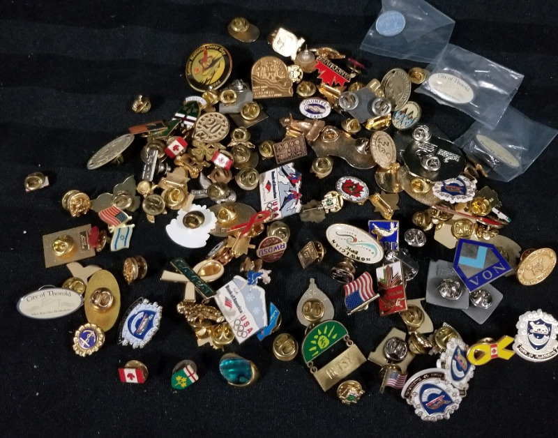 Large lot of vintage to new pins