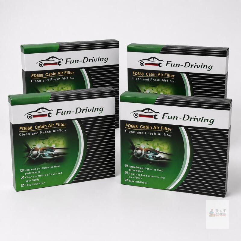 four Fun-Driving FD668 Cabin Air Filters