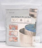 Stand Mixer Bowl Scraper Attachment for Tilt-Head Mixers, Clear Plastic with Green Silicone Edge