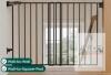Babelio Auto Close Safety Gate, 26-43 in Wide, 30 in Tall, Black, Baby & Pet, Steel Construction