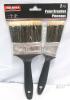 Tool Bench Paint 2-Piece Paint Brush Set - 1.5" & 3" Synthetic Bristles, Plastic Handles