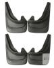 Universal Fit Black Plastic Mud Flaps &ndash; Set of 4, Approx. 15" x 12"
