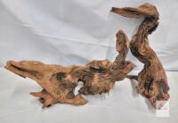Emours Porous Natural Driftwood, 2 Pieces, 8&ndash;12" for Aquariums and Terrariums