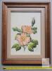 Handcrafted 3D Paper Tole Framed Floral Art 1995, Pink and Blue Flower Basket, Signed by Molly - 2